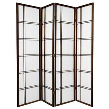 4 Panel Cross Room Divider Screen