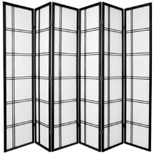 6 Panel Cross Room Divider Screen