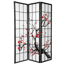 3 Panel Cherry Blossom Room Divider Screen