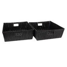 Aspen Woven Rattan Storage Baskets (Set of 2)