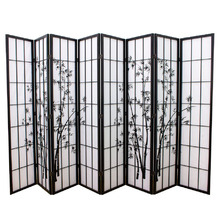 Zen Garden 8 Panel Rice Paper Room Divider