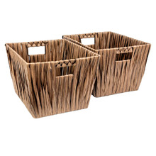 Hudson Woven Rattan Storage Baskets (Set of 2)