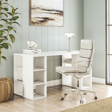 Bruno Desk with Storage Shelves