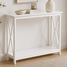 White Long Island Console Table
