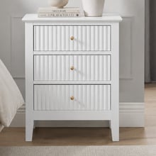Amara 3 Drawer Bedside Table