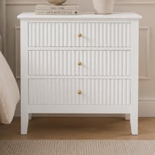 Large Amara 3 Drawer Bedside Table