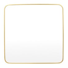 Halo Curve Square Aluminium Wall Mirror