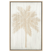 Palm I Wooden Framed 3D Wall Art