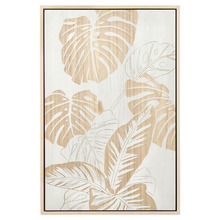 Garden Leaves I Wooden Framed 3D Wall Art