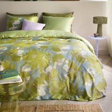 Green Melodi Cotton Quilt Cover Set