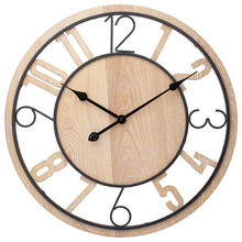 60cm Light Timber Gabe Silent Wall Clock