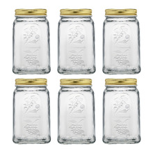Homemade 1000ml Glass Jars (Set of 12)