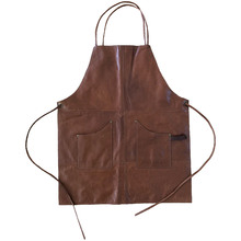 Tan Cotton & Leather Apron