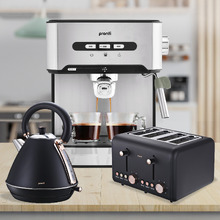 3 Piece Xavier Toaster, Kettle & Espresso Machine Set