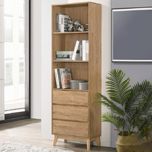 Natural Anderson 3 Shelf Bookcase