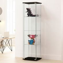 Waldo 4 Shelf Glass Display Cabinet