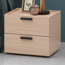 Light Oak Marriott 2 Drawer Bedside Table