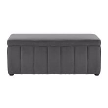 Beryl Velvet Storage Ottoman Bench