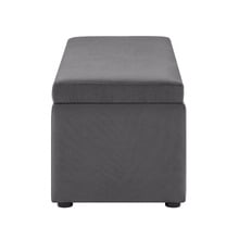 Beryl Velvet Storage Ottoman Bench