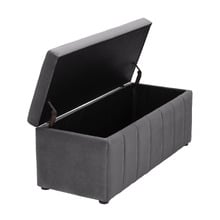 Beryl Velvet Storage Ottoman Bench