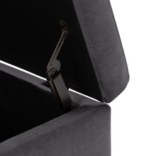 Beryl Velvet Storage Ottoman Bench