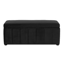 Beryl Velvet Storage Ottoman Bench