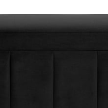 Beryl Velvet Storage Ottoman Bench