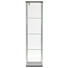West 4 Tier Glass Display Cabinet with LED