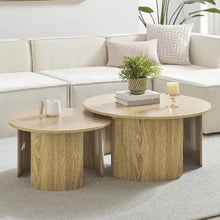 2 Piece Camilla Round Nesting Coffee Table Set