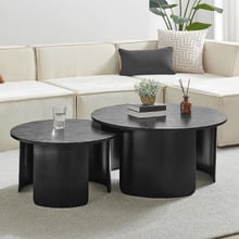 2 Piece Camilla Round Nesting Coffee Table Set