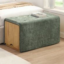 Otway Chenille Storage Ottoman