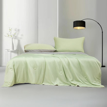 Green & Grey Ice Cooling Reversible Summer Comforter