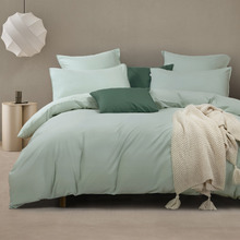 Sage Ava Washed Cotton Quilt Cover Set