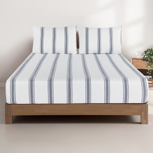 Soren Yarn-Dyed Washed Microfibre Fitted Sheet Set