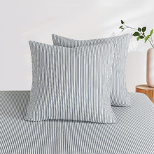 Eliora Yarn-Dyed Washed Microfibre European Pillowcases (Set of 2)