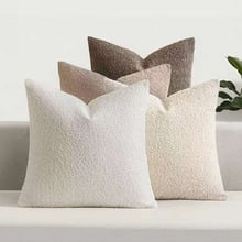4 Piece Lyra Boucle Cushion Cover Set