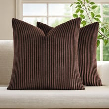 Gracie Corduroy Velvet European Pillowcases (Set of 2)