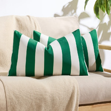 Stripe Cymon Rectangular Outdoor Cushion Covers (Set of 2)