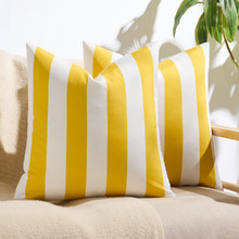 Stripe Cymon Square Outdoor Cushion Covers (Set of 2)