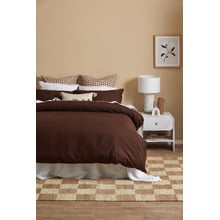 Gingham Washed Cotton European Pillowcases (Set of 2)