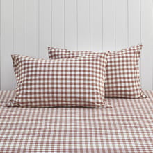 Gingham Washed Cotton Standard Pillowcases (Set of 2)