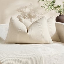Kenna Rectangular Linen-Blend Cushion Covers (Set of 2)