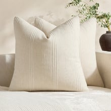 Kenna Linen-Blend Cushion Covers (Set of 2)