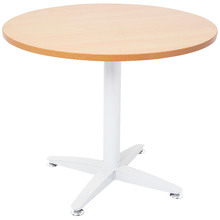 White Leg Lawson Span Round Meeting Table