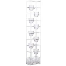 9 Piece Lawson Bloom Vertical Planter Pots & Stand Set