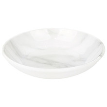 White Faux Marble Cat Saucer