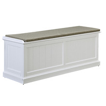 Hamptons Cushioned Storage Bench