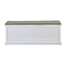 Hamptons Cushioned Storage Bench