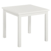 White Santa Cruz Acacia Outdoor Side Table