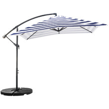 2.59m Striped Brighton Cantilever Umbrella